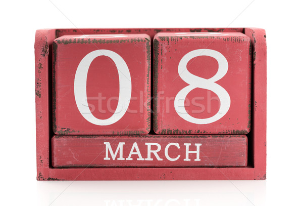 Calendar March 8 Stock photo © RuslanOmega