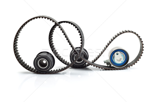 Timing belt, two rollers and the tension mechanism Stock photo © RuslanOmega