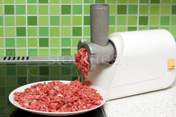 Stock photo: Meat grinder on kitchen