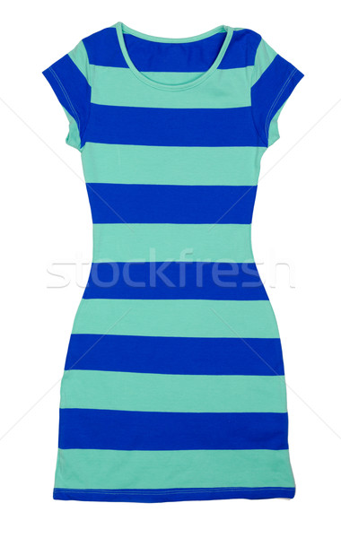 Zomer jurk geïsoleerd witte ontwerp Blauw Stockfoto © RuslanOmega