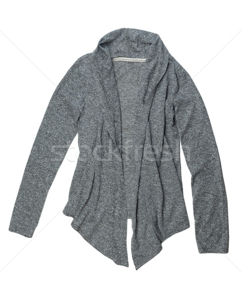 Fashionable gray wool cardigan. Stock photo © RuslanOmega