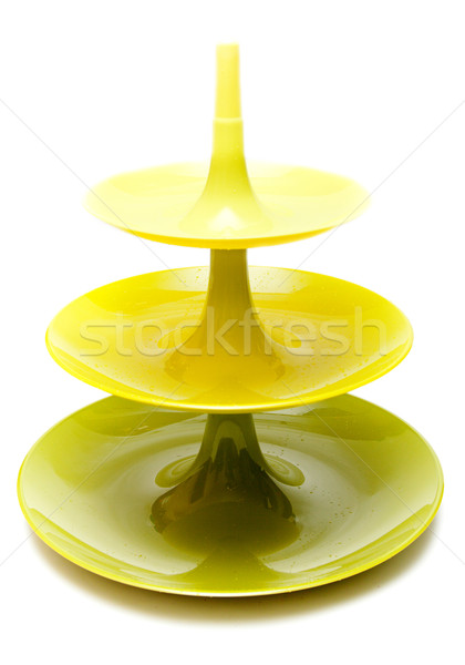 Plastique vert vase blanche couleur contenant Photo stock © RuslanOmega