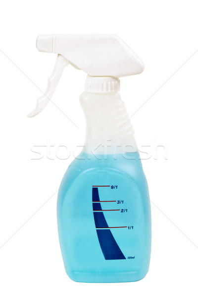 Blue window cleaning solution in a plastic container Stock photo © RuslanOmega