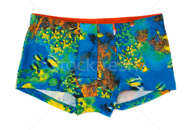 Men's boxer shorts with a colored pattern underwater world. Stock photo © RuslanOmega