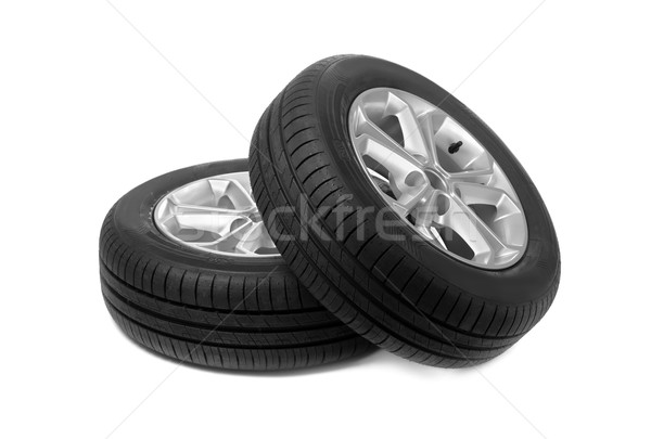 Set of two car wheels. Studio. Stock photo © RuslanOmega