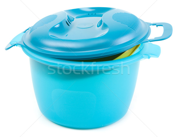 Blue plastic saucepan Stock photo © RuslanOmega