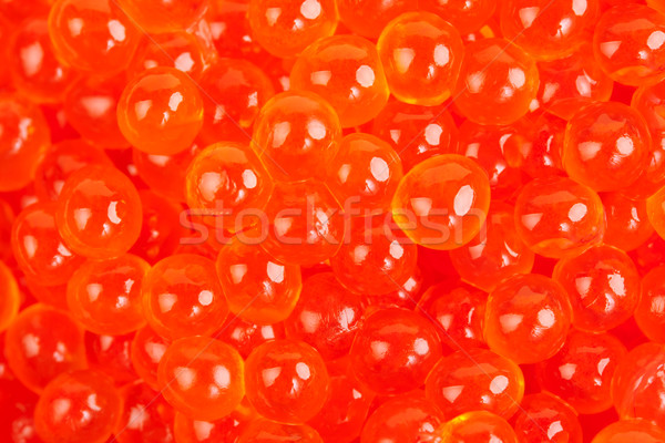 Caviar proaspăt peşte fundal portocaliu Imagine de stoc © RuslanOmega