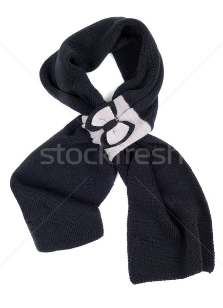 Stock photo: Warm scarf in black