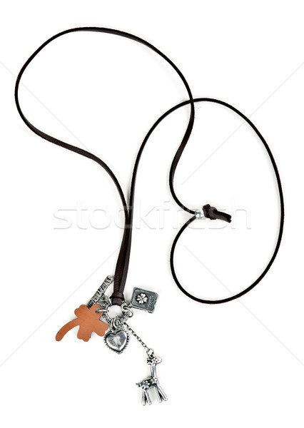 necklace with leather strap Stock photo © RuslanOmega
