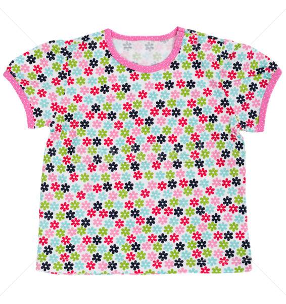 Children's T-shirt with a colored floral pattern Stock photo © RuslanOmega
