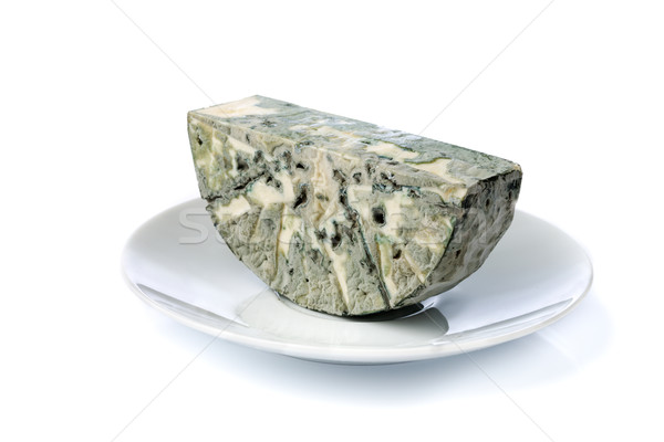 Formaggio muffa piatto bianco blu Foto d'archivio © RuslanOmega
