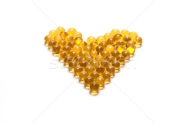 stock photo: disposit of the capsules cod-liver oil 2