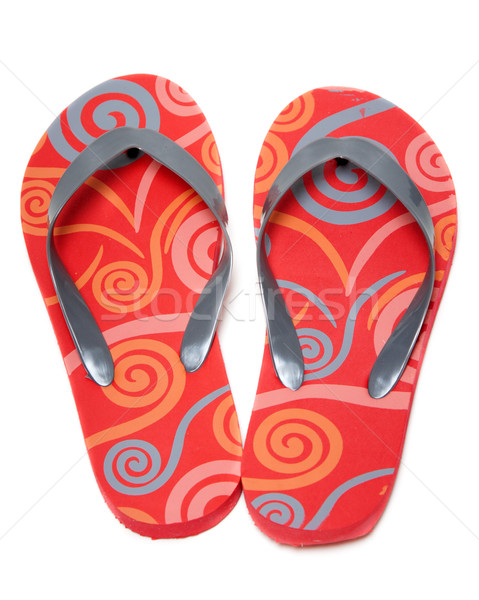 Red beach footwear Stock photo © RuslanOmega