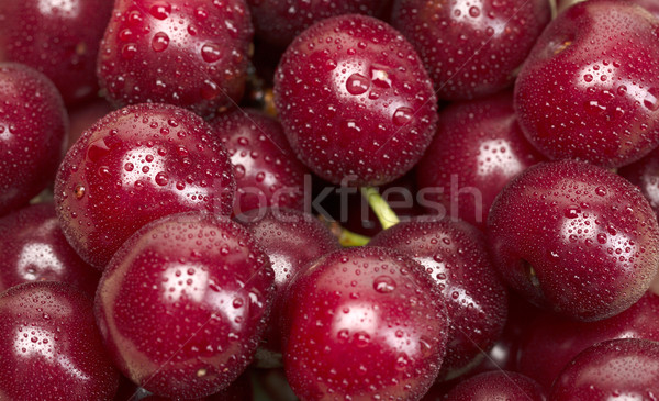 Kirsche Tropfen seicht Essen Sommer Stock foto © RuslanOmega