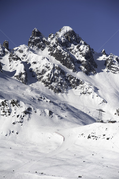 Frans alpen alpine sneeuw gedekt Stockfoto © russwitherington