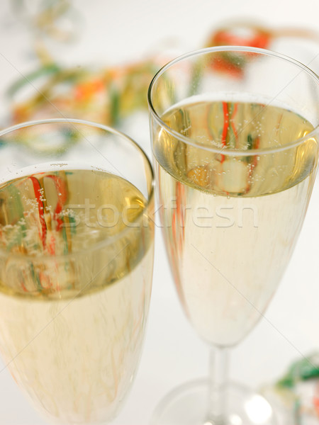 Champagner Gläser zwei Party Stock foto © russwitherington
