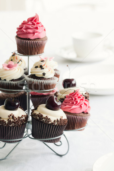 Cupcake stand Stock photo © RuthBlack