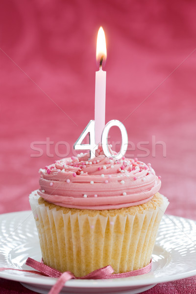 Fortieth birthday cupcake Stock photo © RuthBlack