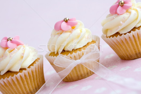 Pink and white cupcakes Stock photo © RuthBlack