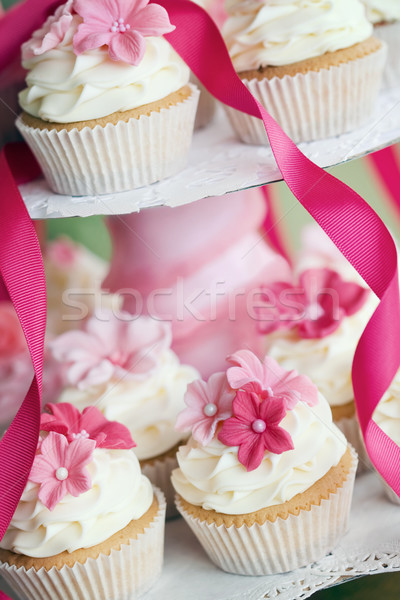 Mariage décoré rose sucre fleurs [[stock_photo]] © RuthBlack