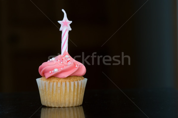 Anniversaire mini décoré gâteau bougie [[stock_photo]] © RuthBlack