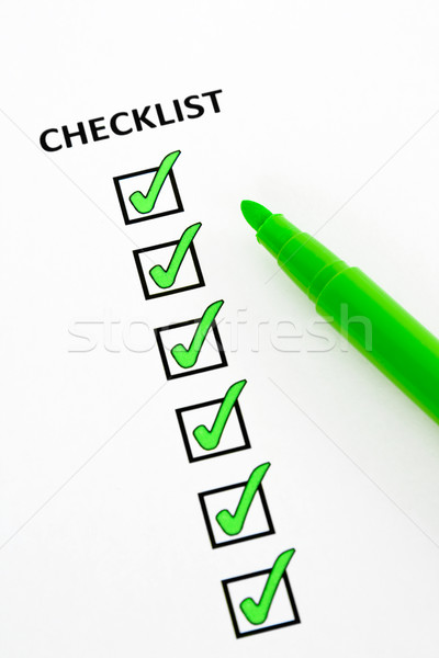 Green checklist Stock photo © RuthBlack