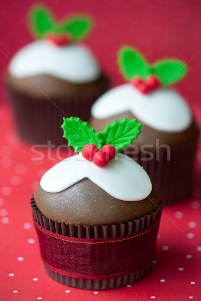Christmas cupcakes Stock photo © RuthBlack