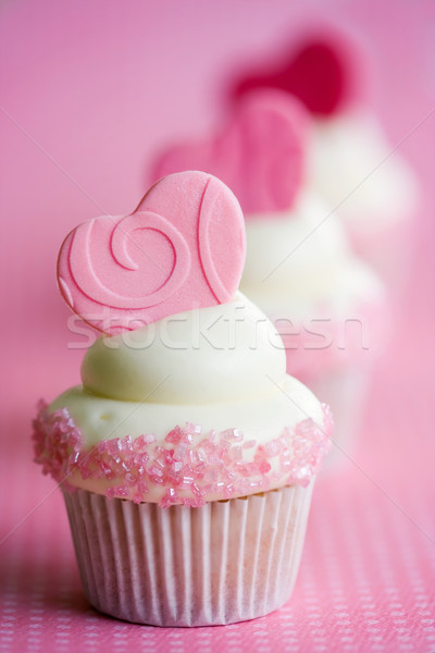Valentin décoré coeurs rose sucre [[stock_photo]] © RuthBlack