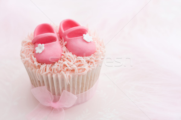 Petite fille rose décoré fête chaussures [[stock_photo]] © RuthBlack