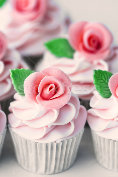 Foto stock: Casamento · decorado · rosa · raio · rosas