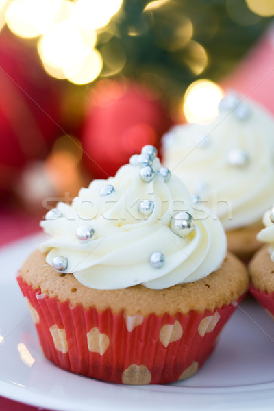 Noël lumières boire blanche dessert [[stock_photo]] © RuthBlack