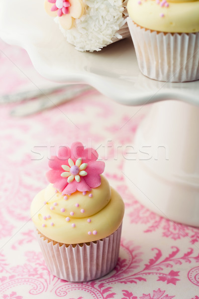 Fleur fleurs mariage gâteau orange [[stock_photo]] © RuthBlack