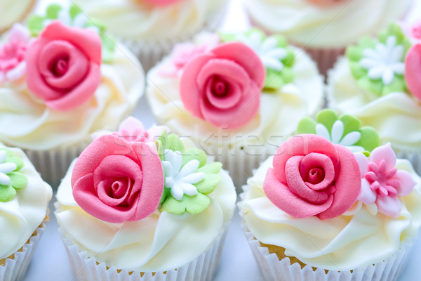 Mariage décoré sucre roses fleur [[stock_photo]] © RuthBlack