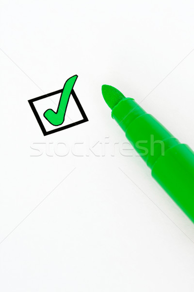 Green check-box Stock photo © RuthBlack