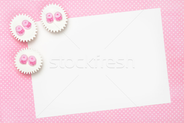 [[stock_photo]]: Bébé · douche · invitation · espace · copier · fête