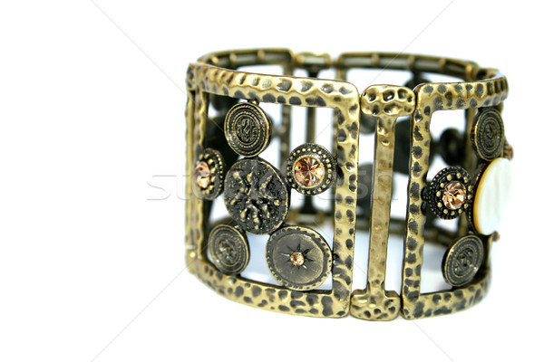 браслет металлический древних стиль украшения камней Сток-фото © ruzanna