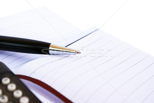 Pen and notebook Stock photo © ruzanna