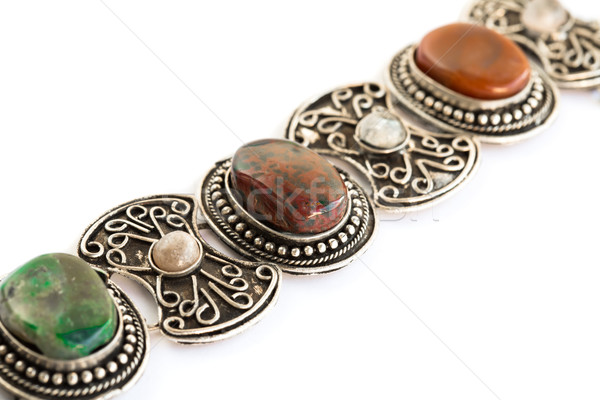 браслет древних стиль красочный природного каменные Сток-фото © ruzanna