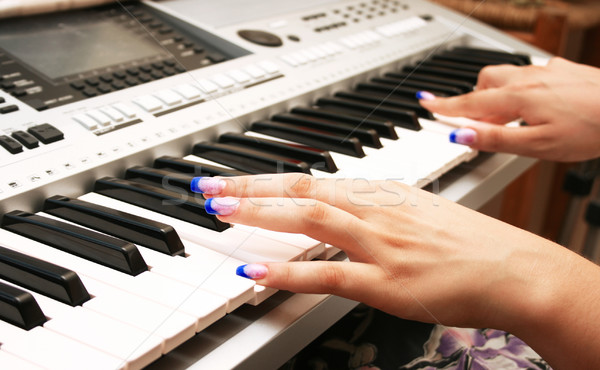 Playing keyboard Stock photo © ruzanna