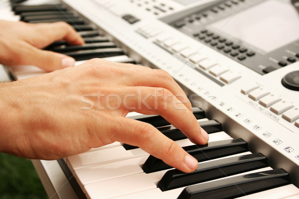 Keyboards  player Stock photo © ruzanna