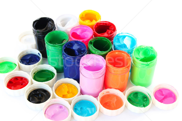 Stock photo: Colorful paints