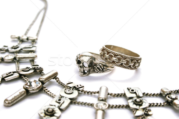 Necklace and rings Stock photo © ruzanna