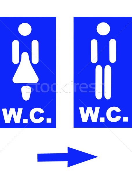 Toalett feliratok nő férfi nyilvános wc Stock fotó © ruzanna