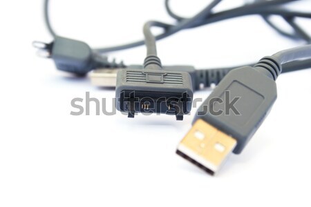 USB cable and plug Stock photo © ruzanna