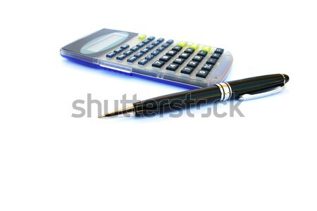 Calculator and pen Stock photo © ruzanna