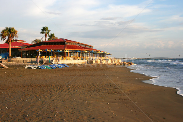Mer restaurant rive Chypre plage [[stock_photo]] © ruzanna