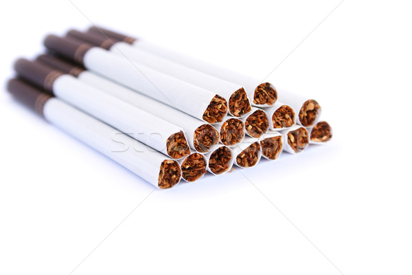 Cigarros isolado branco fumar medicina morte Foto stock © ruzanna