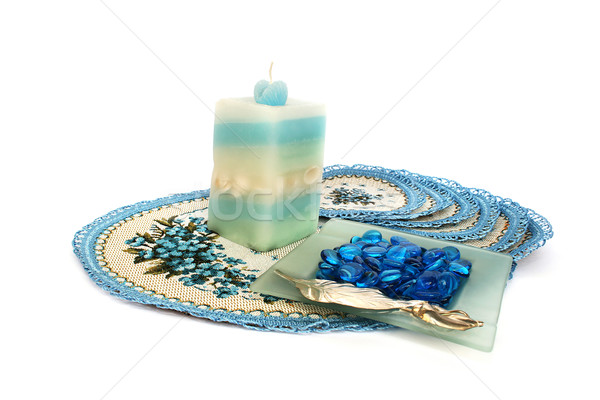 Table overlays, candle, ash-tray Stock photo © ruzanna