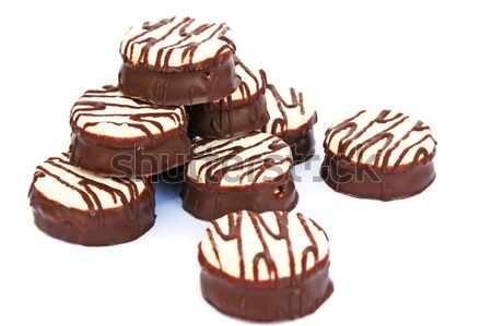 Schokolade isoliert weiß Essen Party Gruppe Stock foto © ruzanna