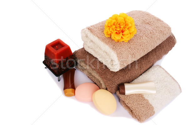 Towels and spa set Stock photo © ruzanna